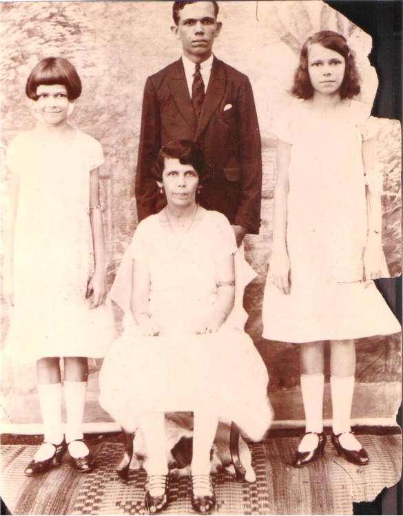 Florence, George, Ethel Mary with mum Maude